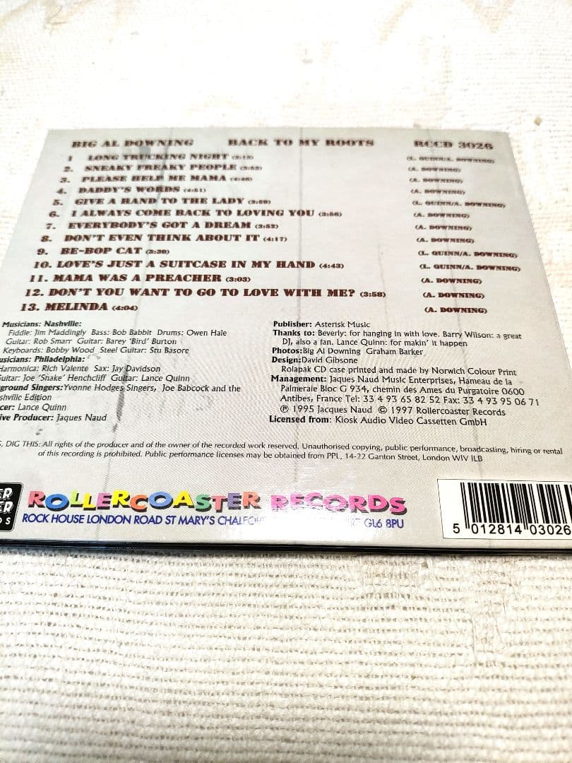 Big Al Downing - Back To My Roots CD Album - Rollercoaster Records