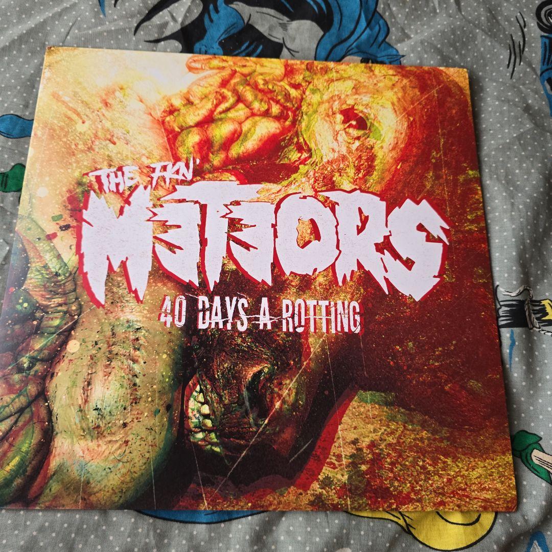 The Meteors 40 Days A Rotting Limited Yellow Vinyl LP Psychobilly Mutant Rock