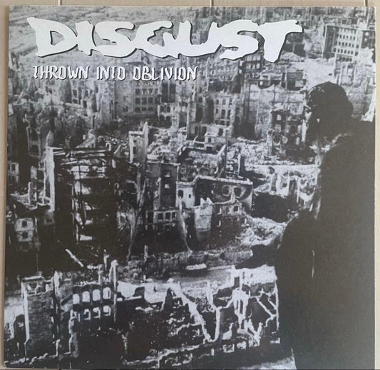 Disgust - Thrown Into Oblivion - Rare White Vinyl 7" EP (1995 Lost & Found)