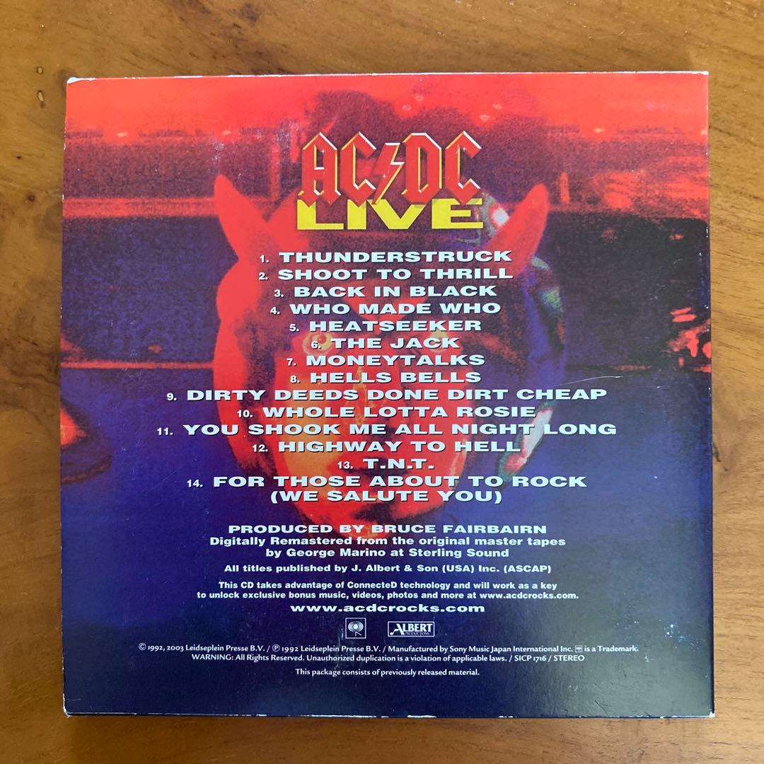 AC/DC - Live Japan Press Mini LP Paper Sleeve CD (2007 Edition)