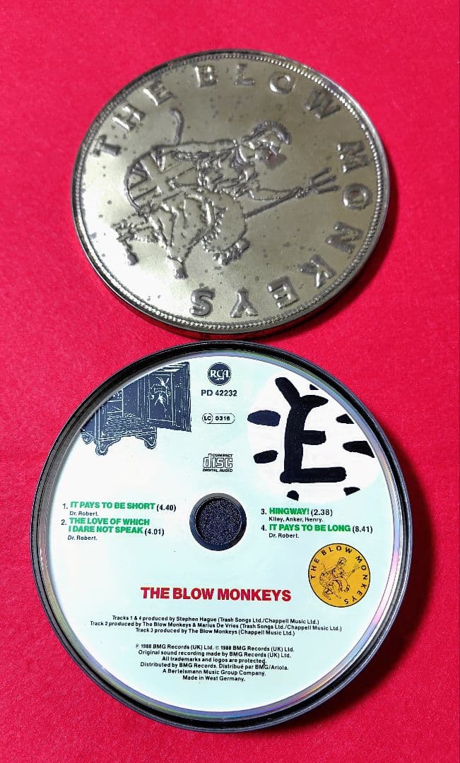The Blow Monkeys - It Pays To Be Short Limited Edition Tin CD - 1988 Import
