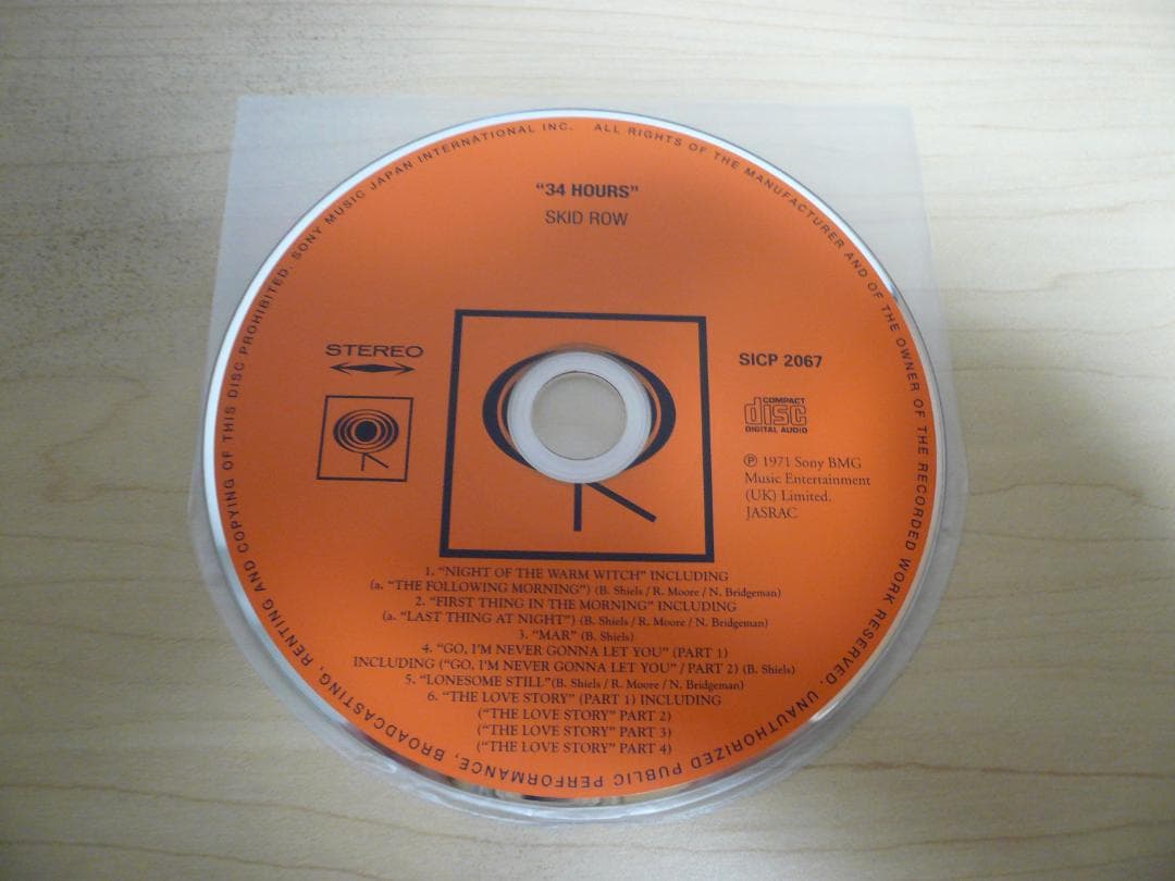 Skid Row - 34 Hours CD Japan Press Papersleeve Edition with OBI SICP-2067