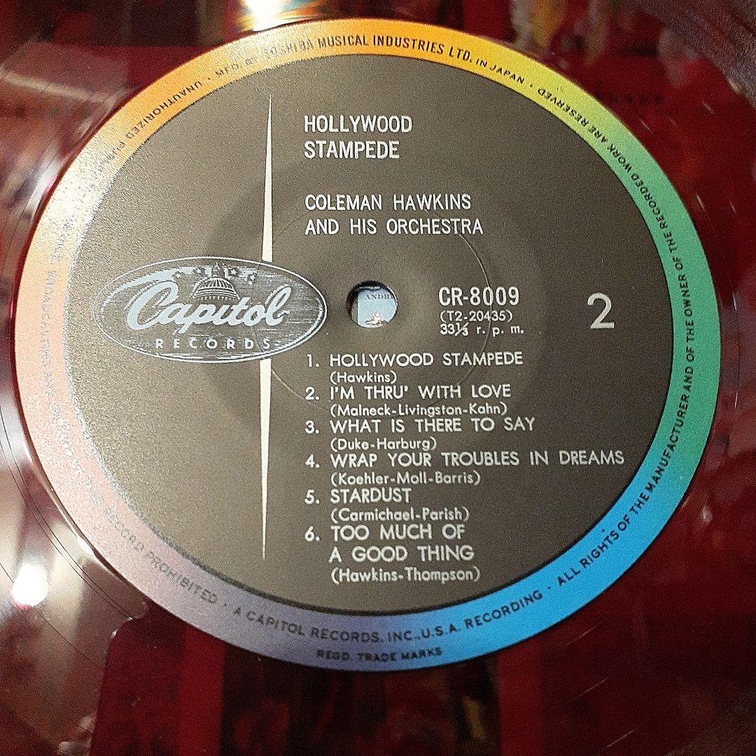Coleman Hawkins - Hollywood Stampede LP Rare Red Vinyl Japan Jazz