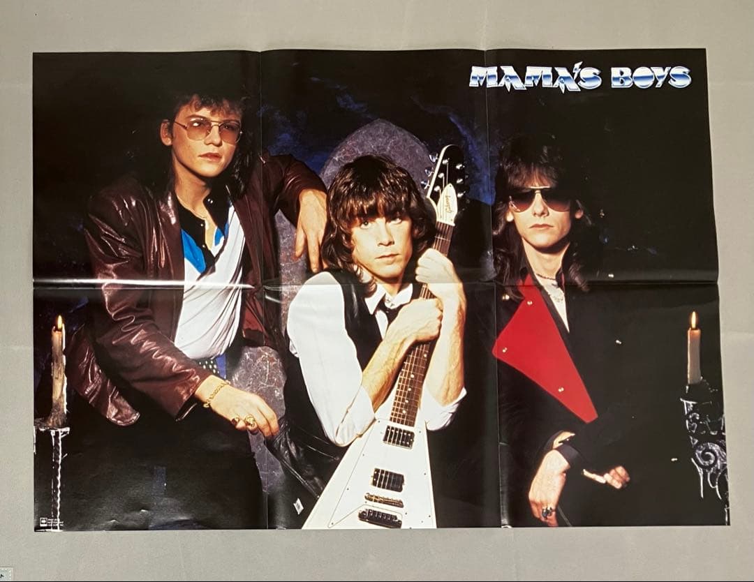 Mama's Boys - Power And Passion LP Japan Pressing w/ Obi & Poster 28AP 3024
