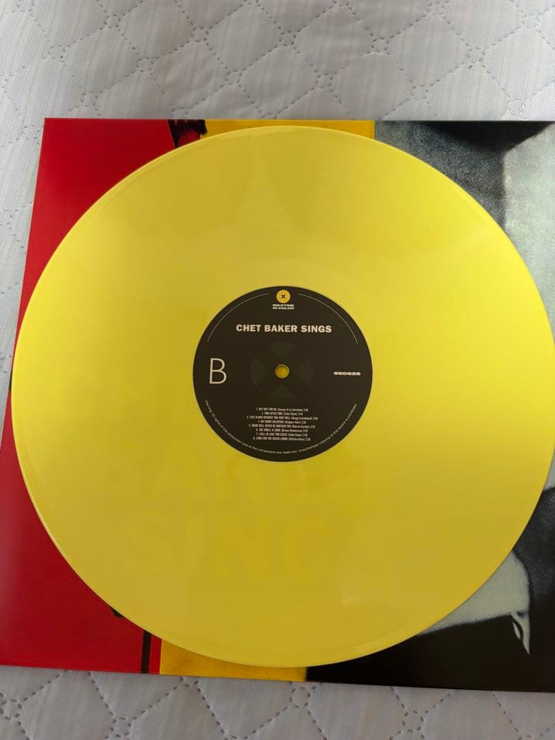 Chet Baker Sings Yellow Vinyl LP Jazz Record Beautiful Condition