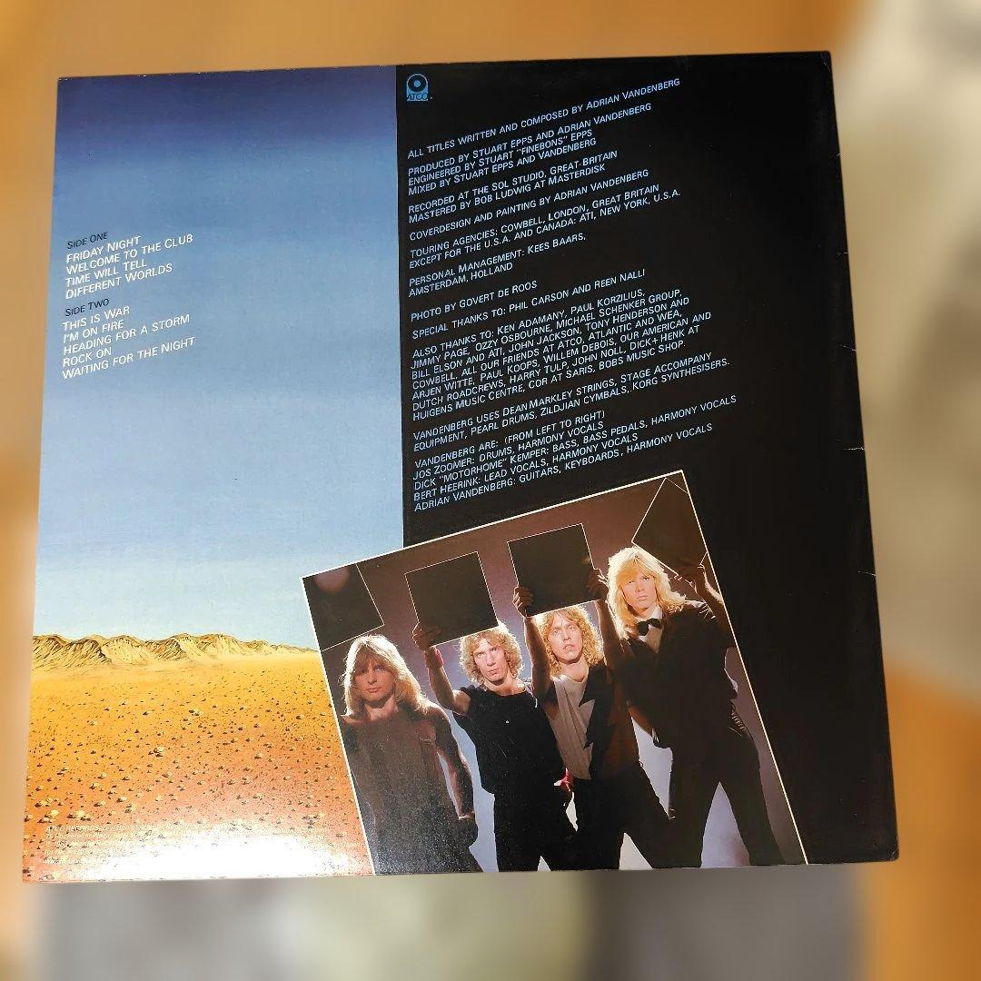 Vandenberg Heading For A Storm Japan Vinyl LP 1983 Atco Hard Rock Import