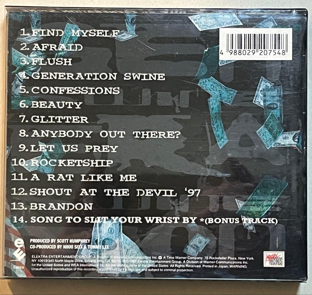 Mötley Crüe - Generation Swine CD Japan Press Limited Edition with OBI 1997