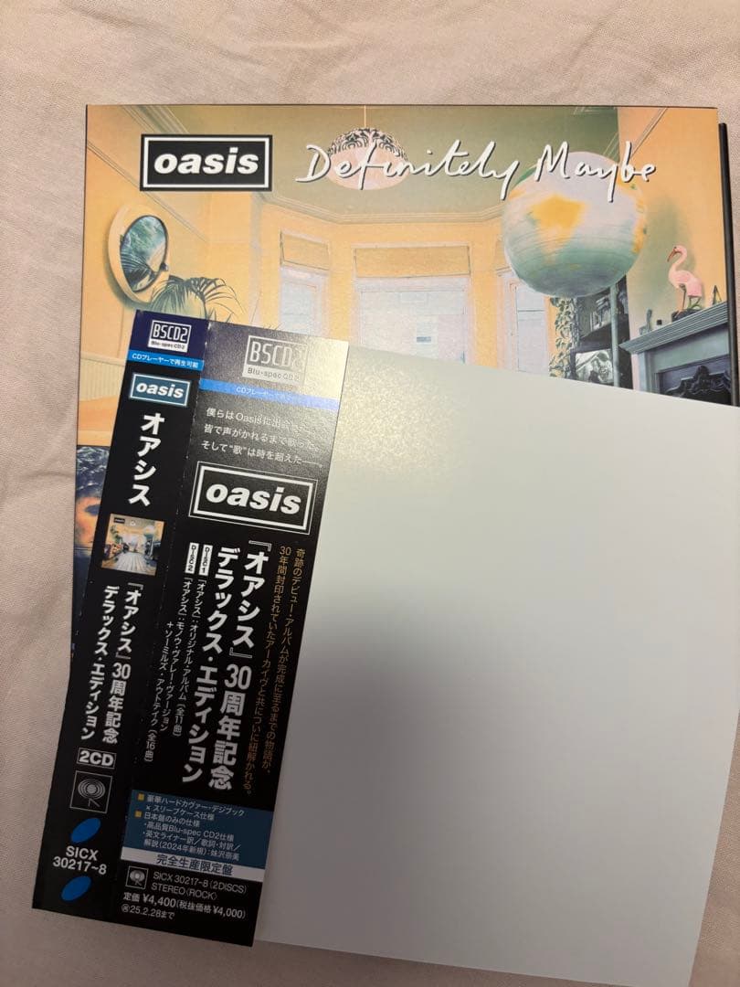 Oasis Definitely Maybe 30th Anniversary 2CD Japan Press with OBI Limited Edition