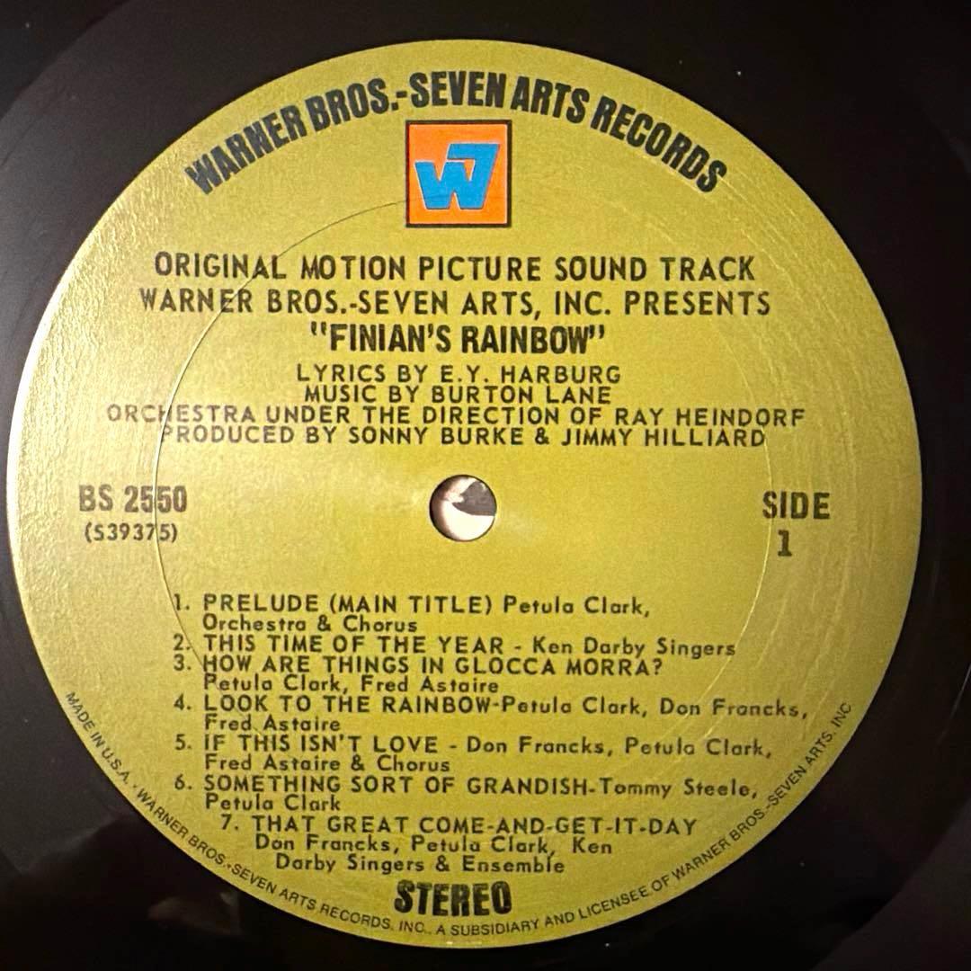 Finian's Rainbow Original Soundtrack LP Vinyl Fred Astaire Petula Clark USA