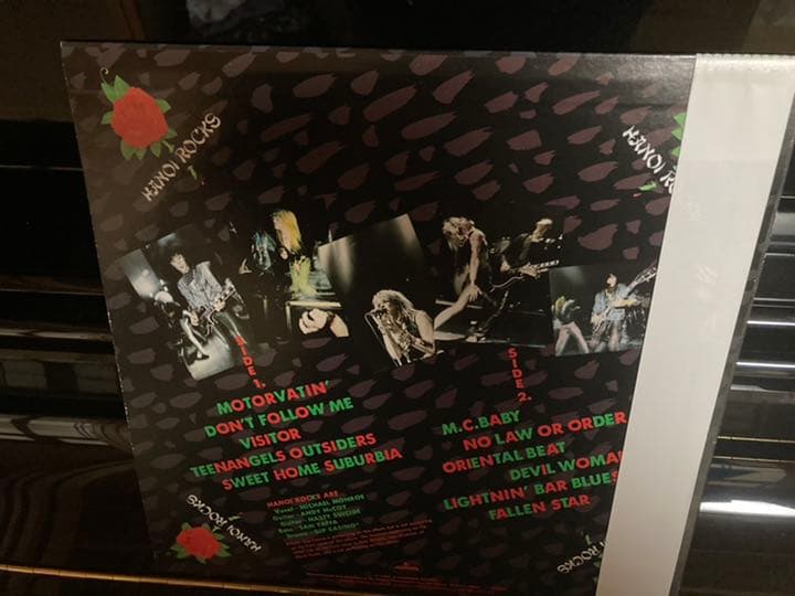 Hanoi Rocks - Oriental Beat Vinyl LP Japan Pressing w/ Obi & Insert Glam Rock
