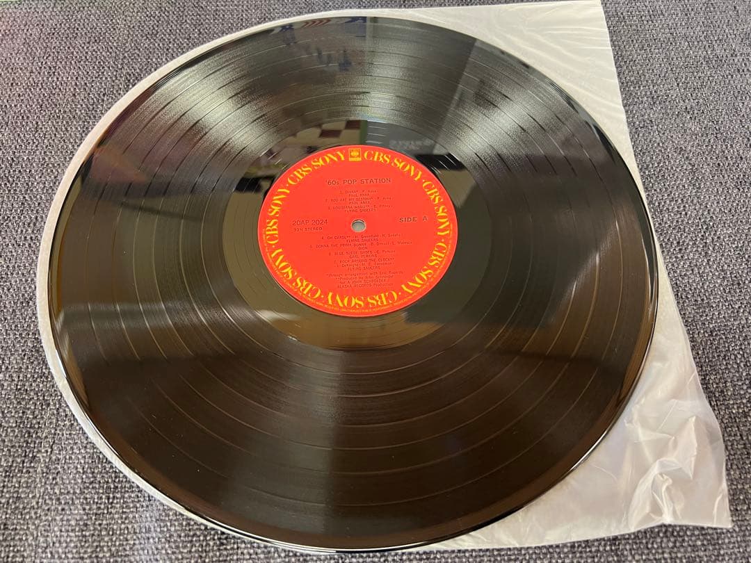 60s POP STATION Japan LP Vinyl Comp Paul Anka Carl Perkins CBS Sony w/ Obi