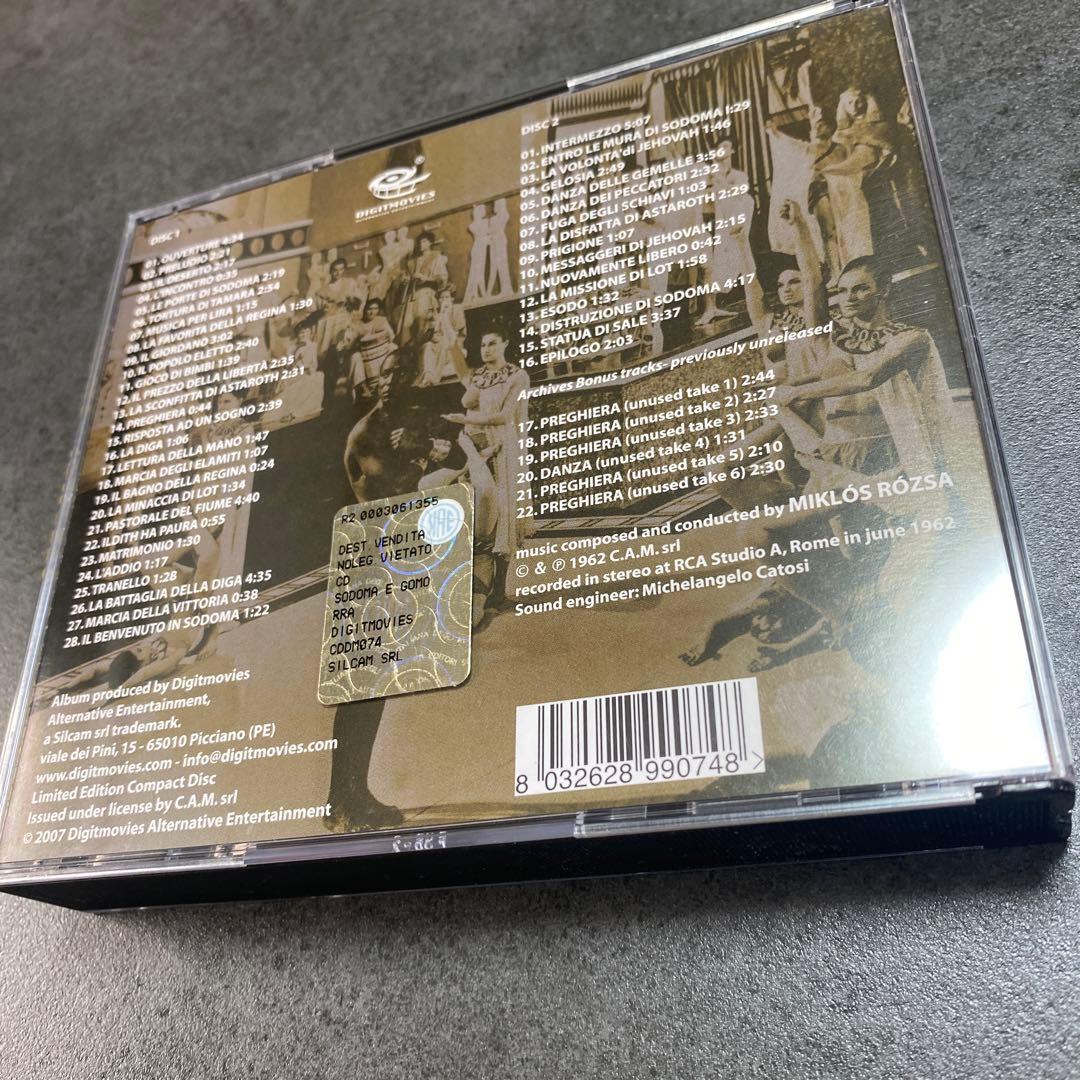 Limited Edition Out of Print "Sodom and Gomorrah" OST 2CD Stereo Miklos Rozsa | Japansoundstore