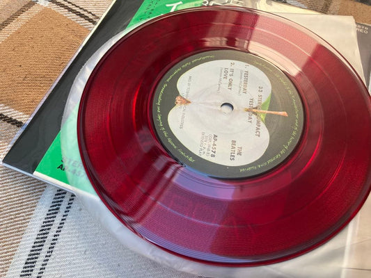 The Beatles - Yesterday EP Japan Red Vinyl AP-4578 Obi Apple Records