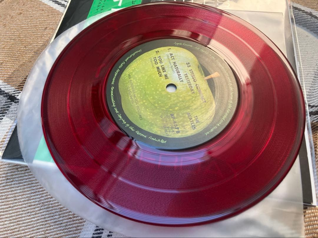 The Beatles - Yesterday EP Japan Red Vinyl AP-4578 Obi Apple Records