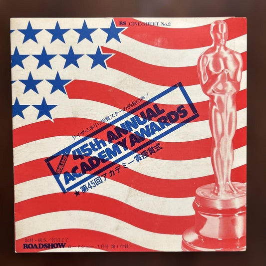 45th Annual Academy Awards Cine-Sheet Japan 1973 Roadshow Magazine Promo Flexi