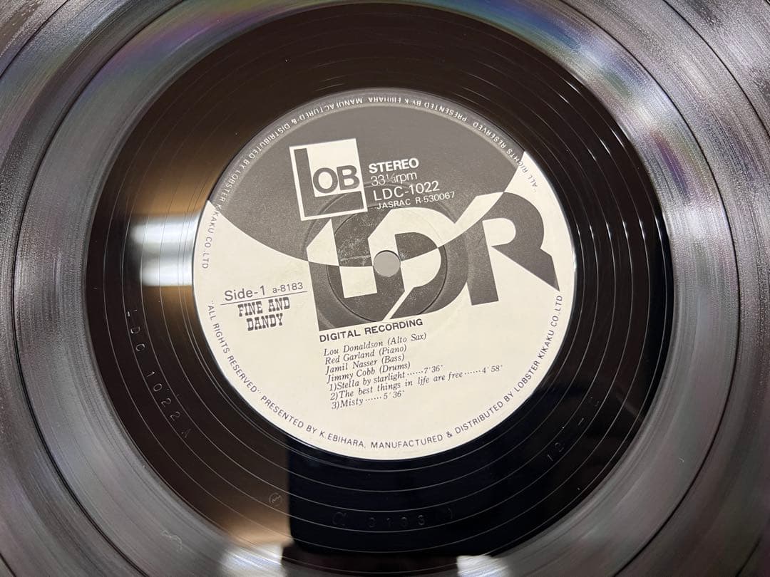 Lou Donaldson Fine And Dandy Japan LP Red Garland Trio LDC-1022 Jazz OBI NM