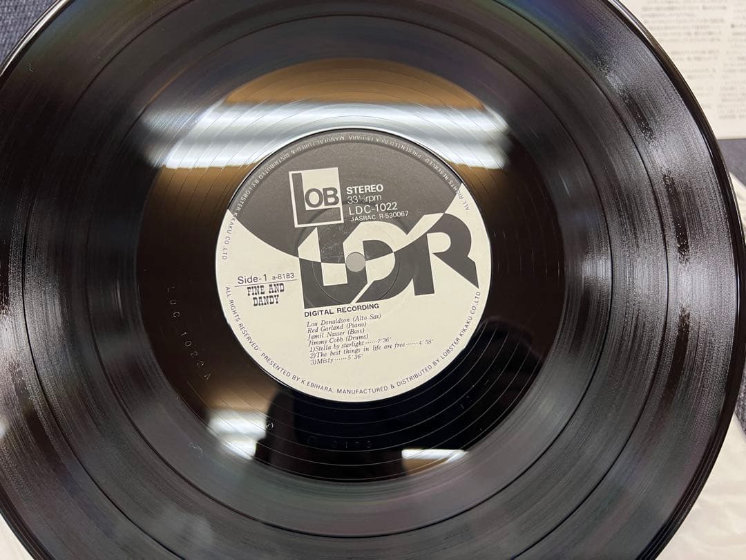 Lou Donaldson Fine And Dandy Japan LP Red Garland Trio LDC-1022 Jazz OBI NM