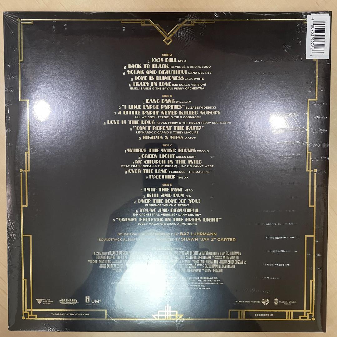 The Great Gatsby Soundtrack 2LP Gold Nugget Deluxe US  Frank Ocean Kanye | Japansoundstore