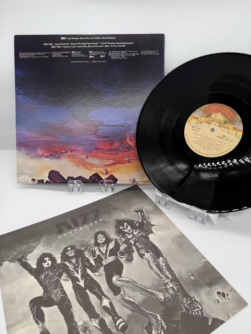 KISS Destroyer Vinyl LP Japan Pressing w/ Obi & Insert Hard Rock Metal