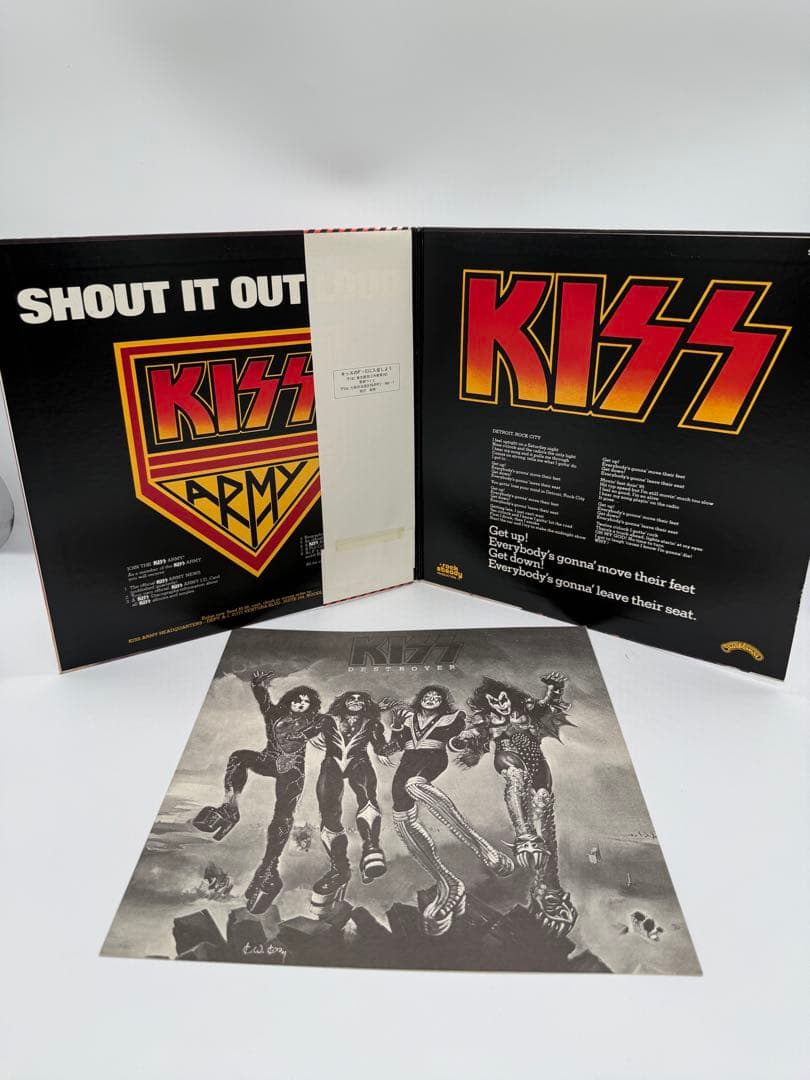 KISS Destroyer Vinyl LP Japan Pressing w/ Obi & Insert Hard Rock Metal