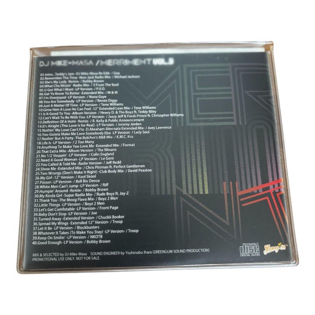 DJ Mike-Masa Merriment Vol.3 CD Japan Press Jack Swing R&B Mix