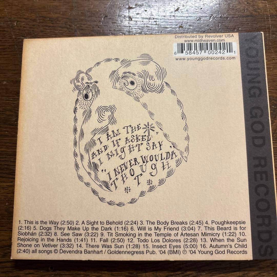 Devendra Banhart Rejoicing in the Hands CD Cardboard Sleeve Japan Press