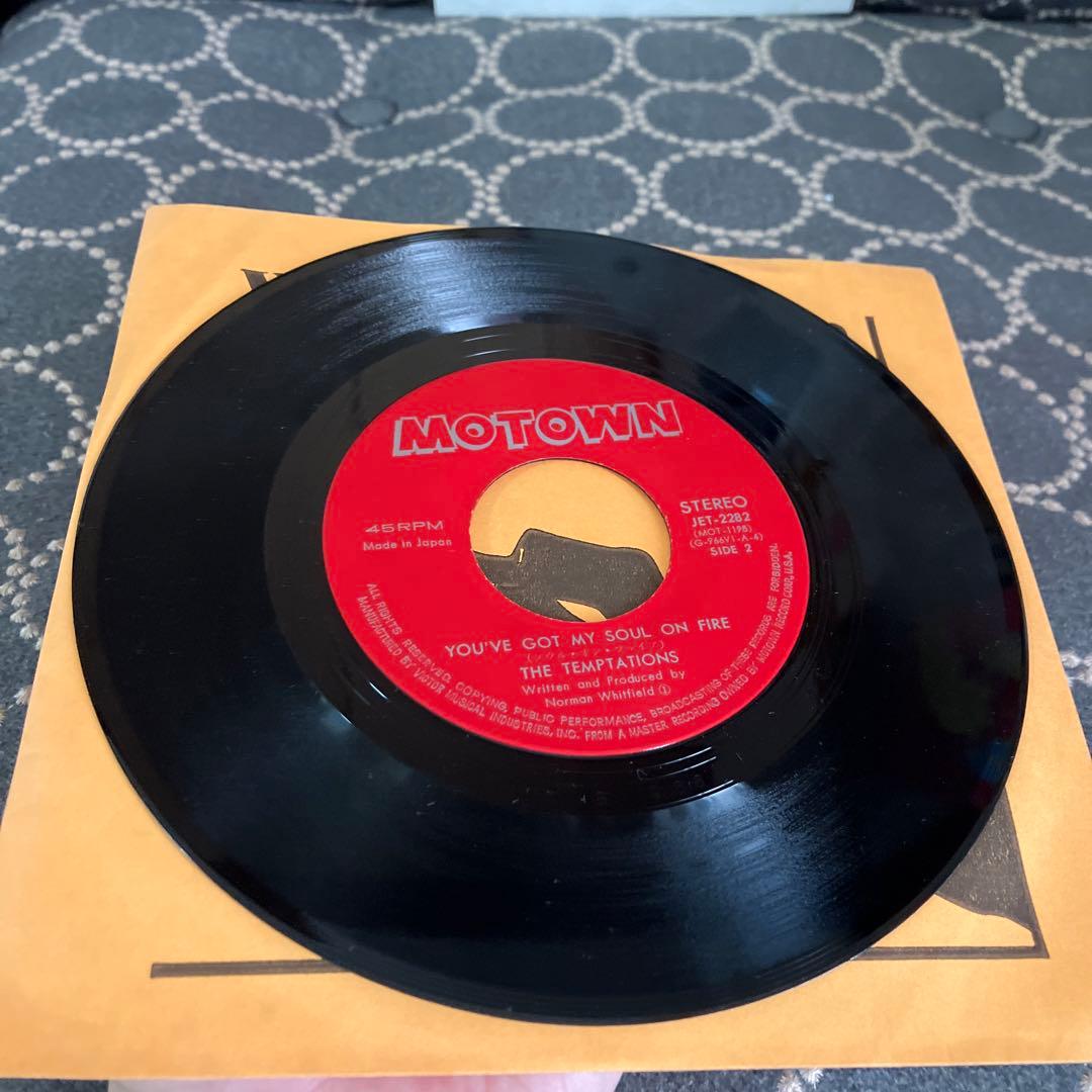 THE TEMPTATIONS 1990 / You've Got My Soul On Fire 7" Vinyl Japan Motown JET-2282