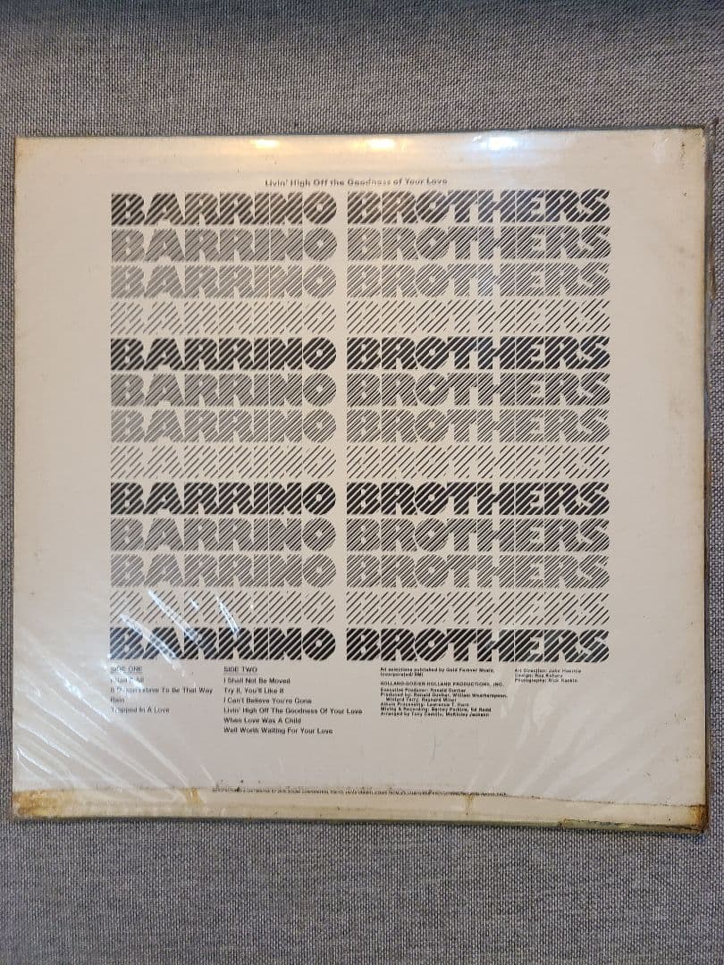 Barrino Brothers - Livin' High Off The Goodness Of Your Love - Japan Blue Vinyl