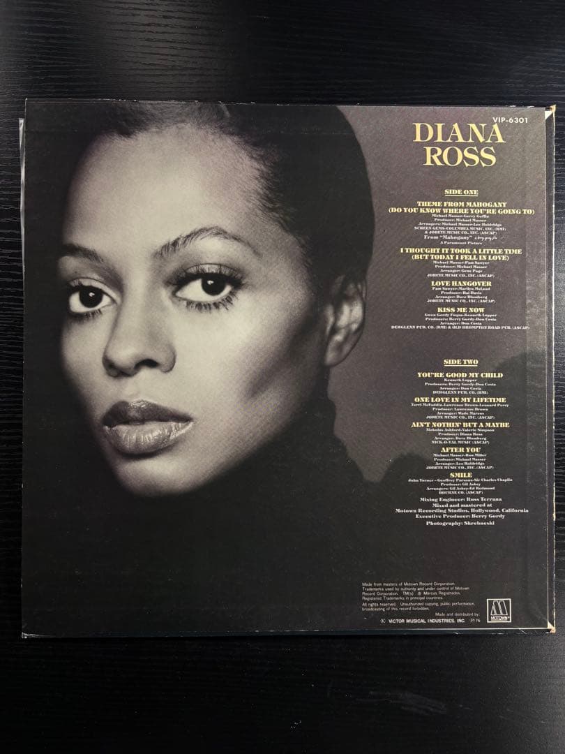 Diana Ross Mahogany Theme LP Japan Orig Soul Motown Used | Japansoundstore