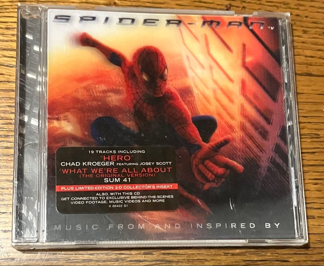 Spider-Man: Music From And Inspired By CD - 2002 Soundtrack with 3D Insert