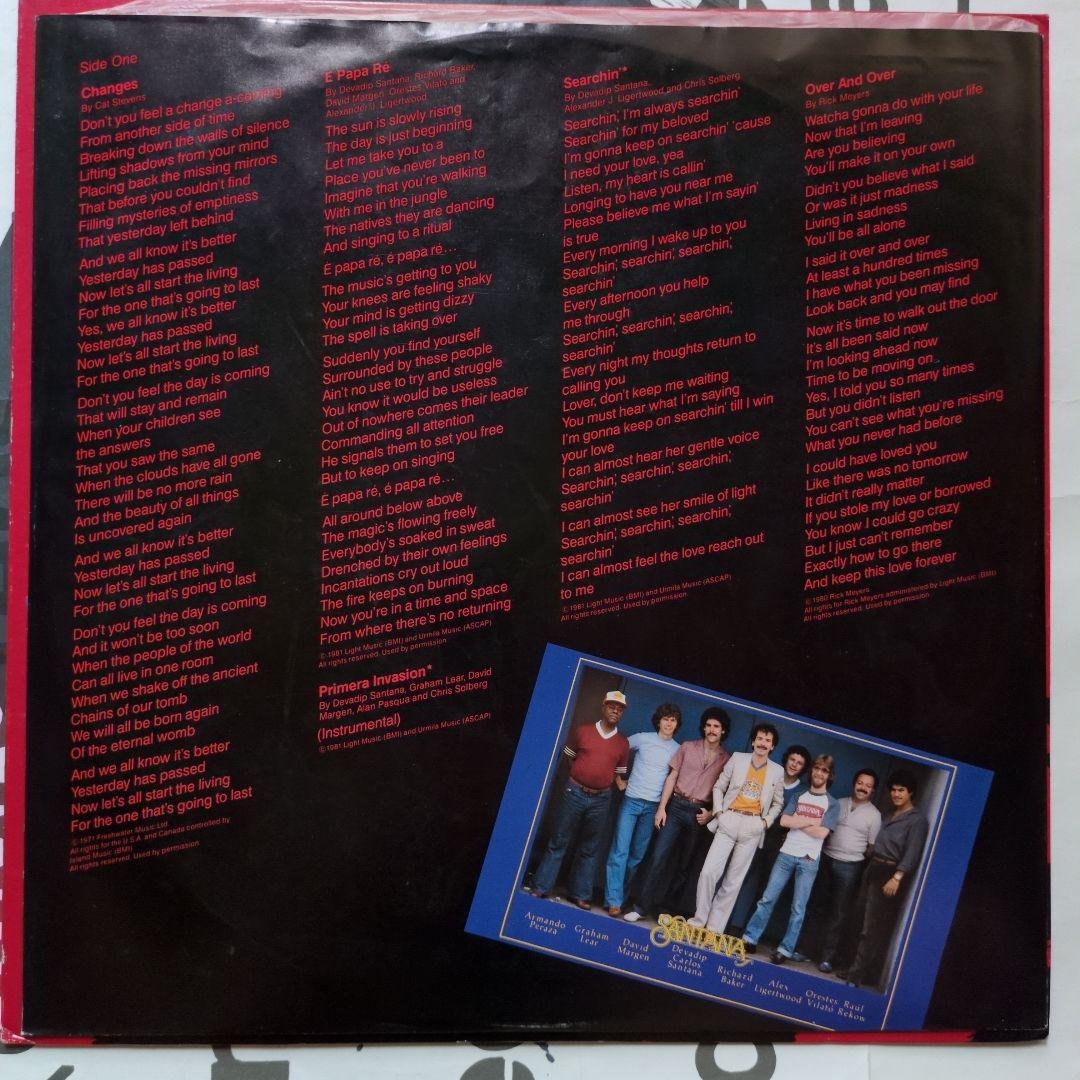 Santana - Zebop! LP 1981 Japan Pressing Vinyl Record Classic Rock
