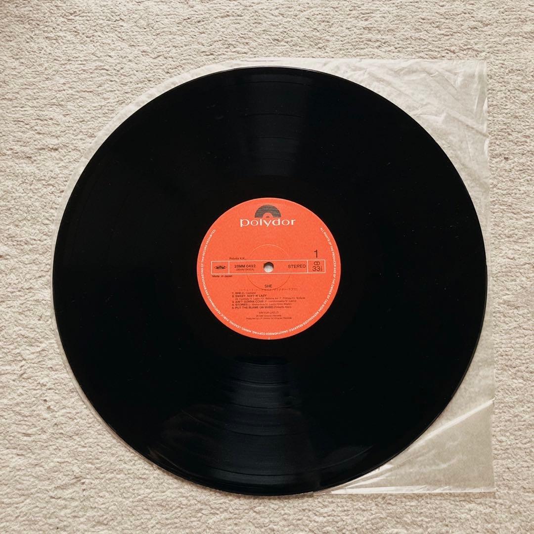 Viktor Lazlo - She - Japan LP Vinyl Record w/ OBI Strip 1985 Polydor