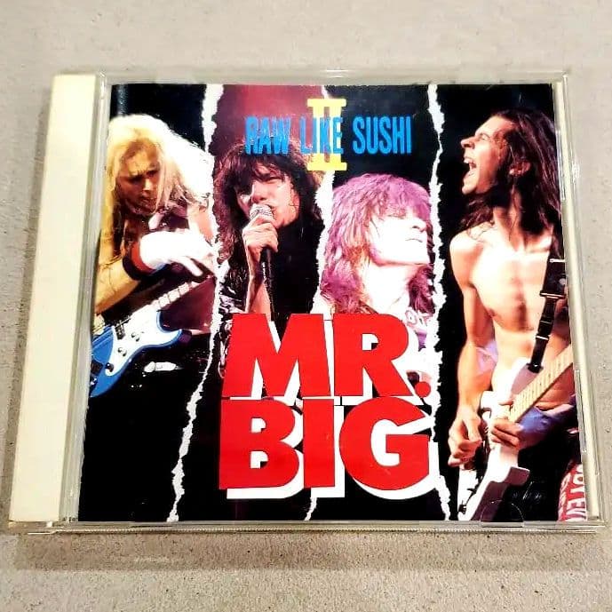 Mr. Big - Raw Like Sushi II CD Japan Press with OBI 1992 Live EP AMCY-395