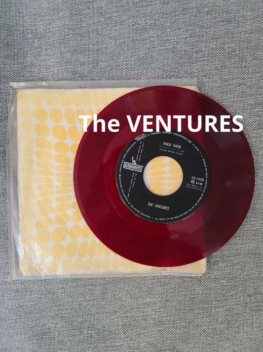 The Ventures Wack Wack / Mod East Rare Red Vinyl 7" Japan Liberty LR-1668