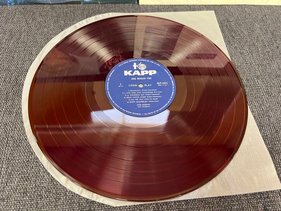 Jane Morgan - Jane Morgan Time LP Rare Japan Red Vinyl KLP-1021 Jazz Vocal