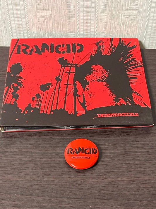 RANCID Indestructible CD Japan Press with OBI and Rare Limited Bonus Badge