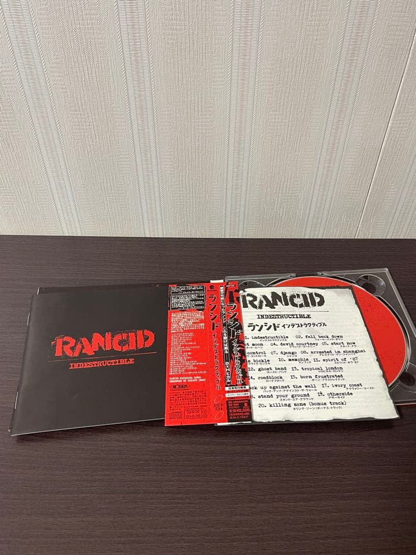 RANCID Indestructible CD Japan Press with OBI and Rare Limited Bonus Badge