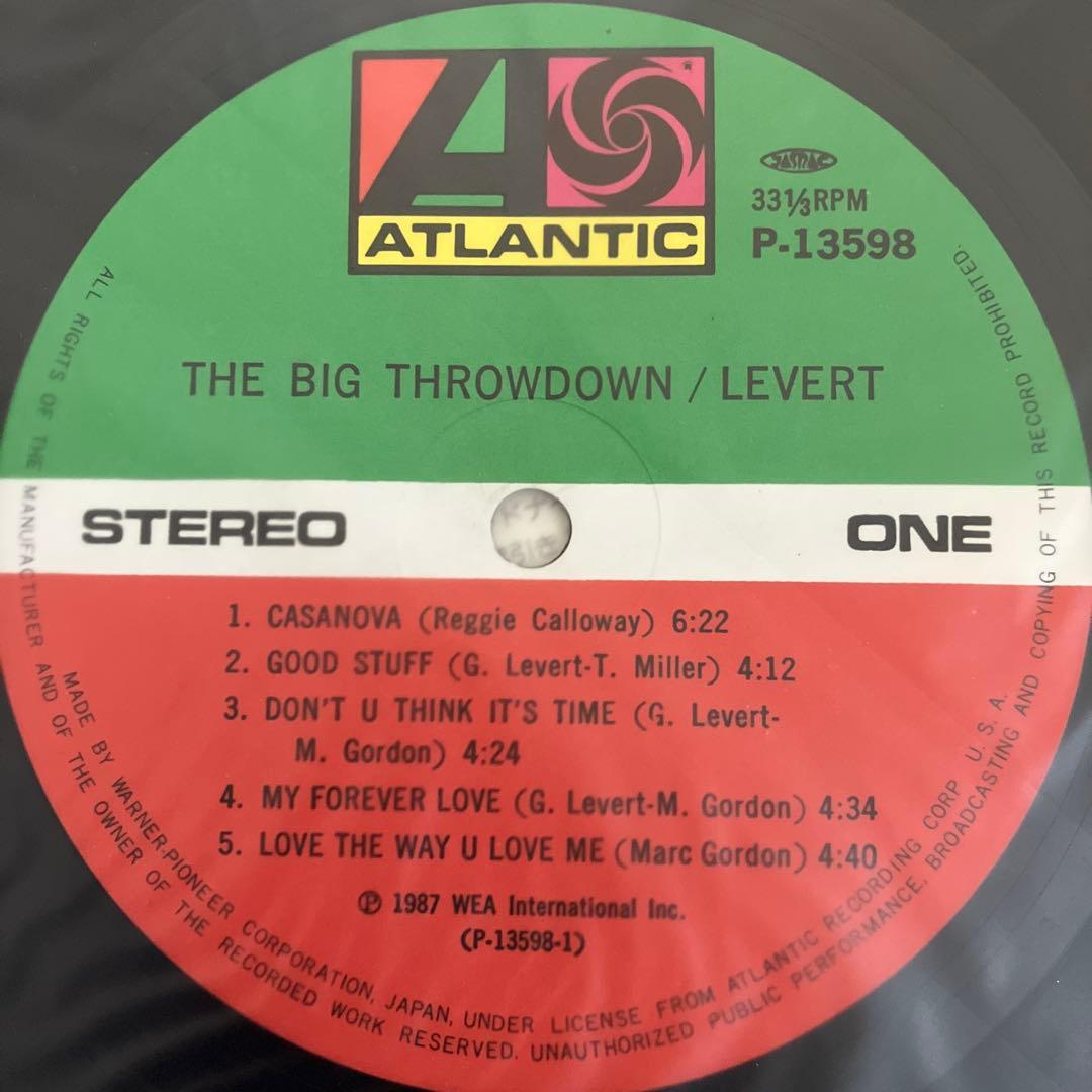 LeVert - The Big Throwdown Vinyl LP, Japan Pressing, 1987 R&B Soul, Obi Strip