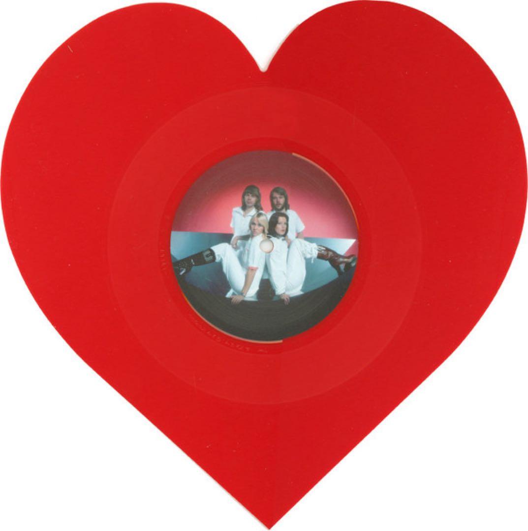 ABBA - Lay All Your Love On Me 7" Heart-Shaped Red Vinyl Valentine's Edition