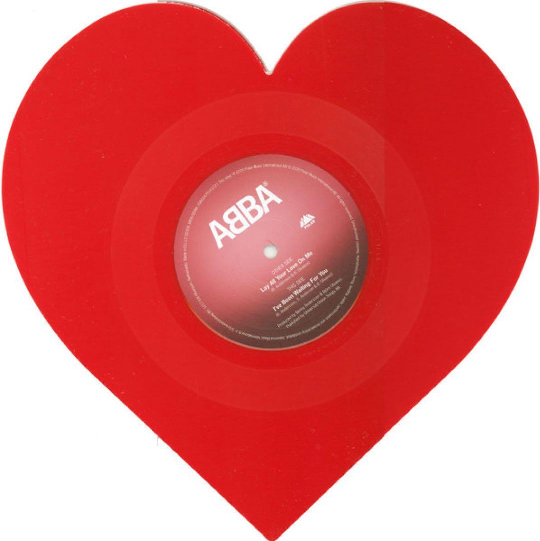 ABBA - Lay All Your Love On Me 7" Heart-Shaped Red Vinyl Valentine's Edition