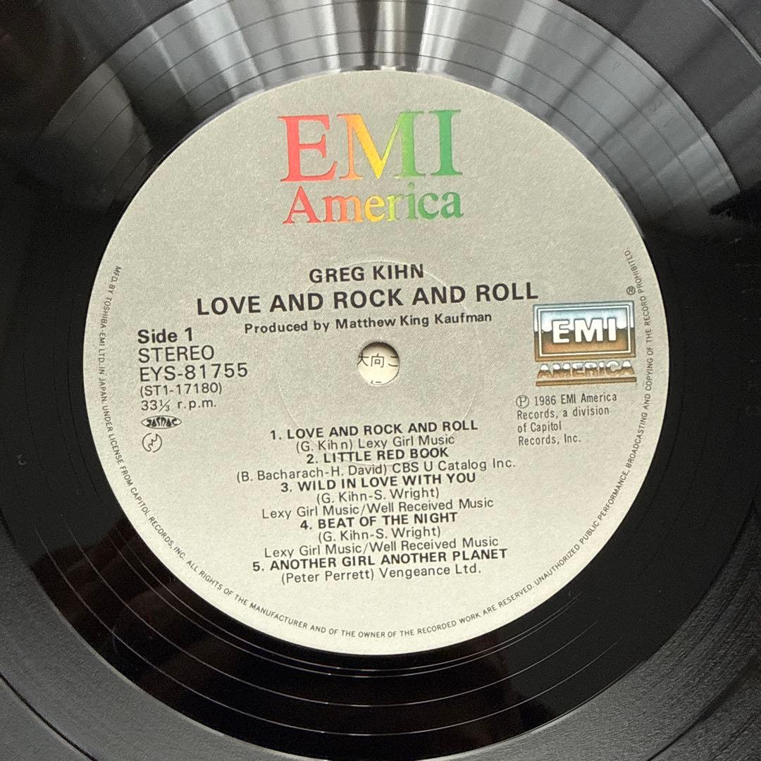 Greg Kihn - Love And Rock And Roll Vinyl LP Japan EYS-81755 Original Pressing