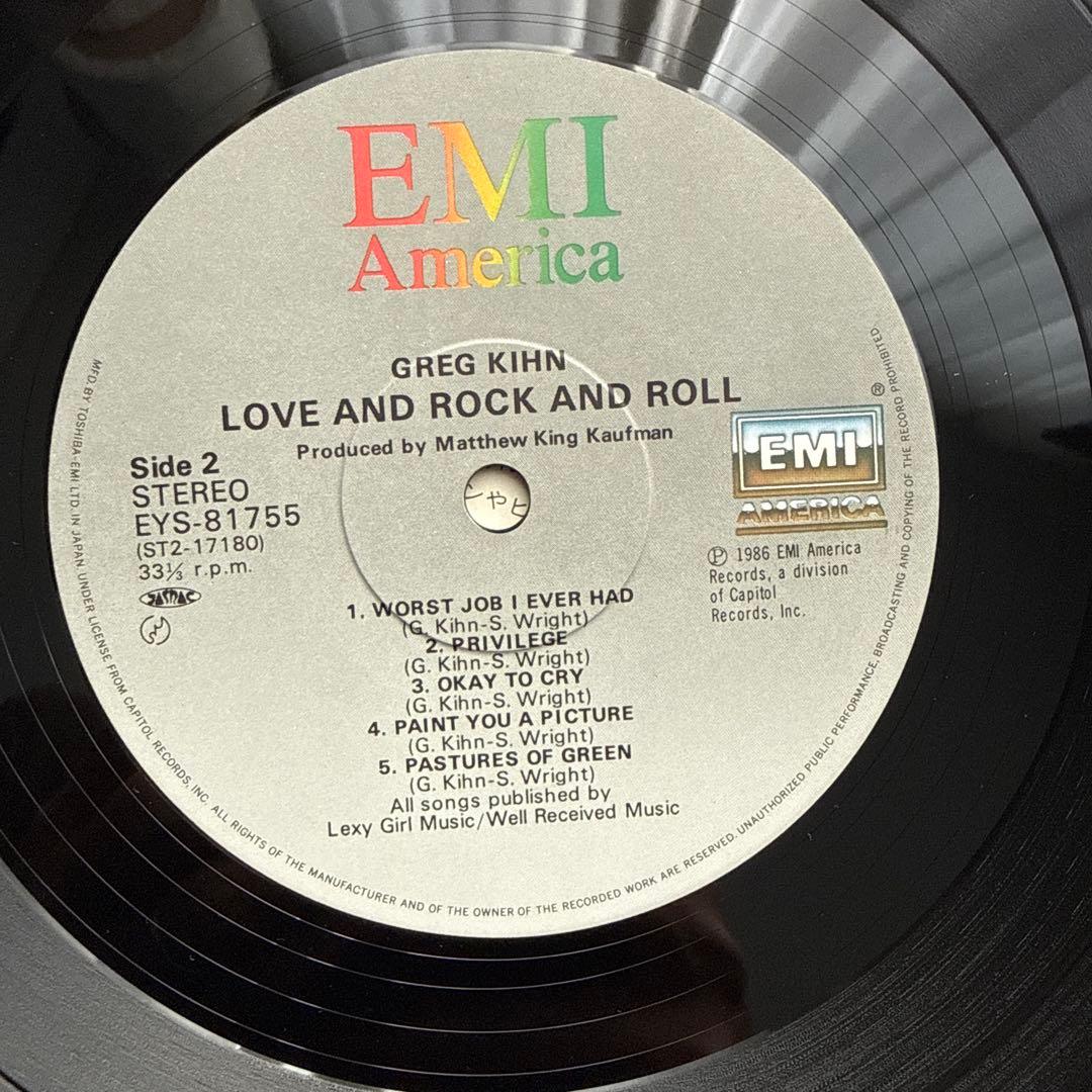 Greg Kihn - Love And Rock And Roll Vinyl LP Japan EYS-81755 Original Pressing
