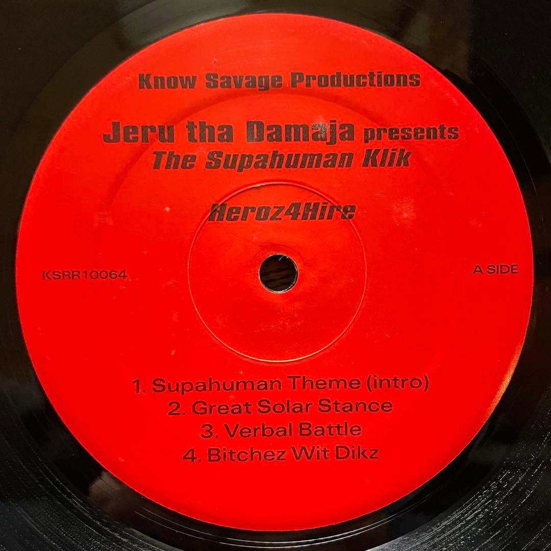 Jeru The Damaja Presents The Supahuman Klik - Heroz 4 Hire 2LP Vinyl Record