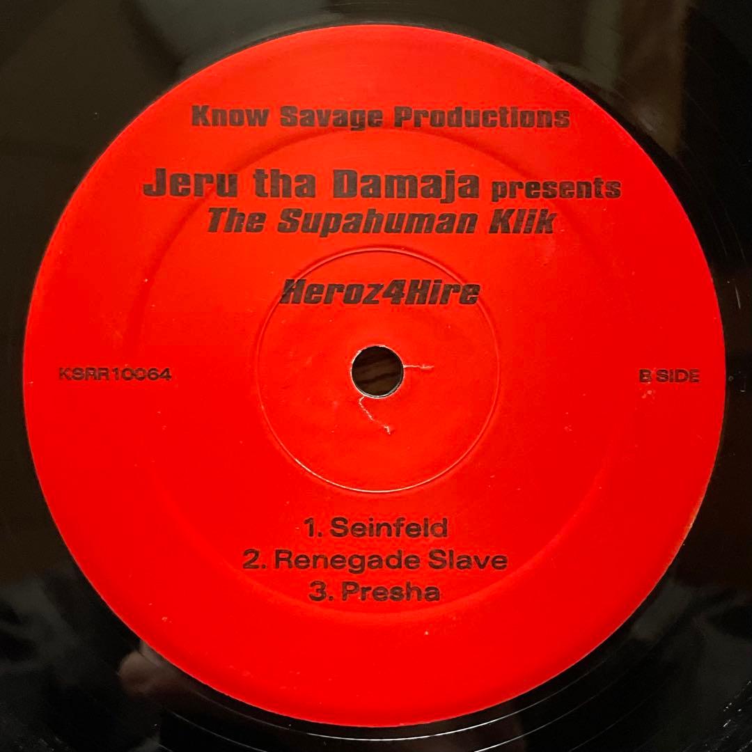 Jeru The Damaja Presents The Supahuman Klik - Heroz 4 Hire 2LP Vinyl Record