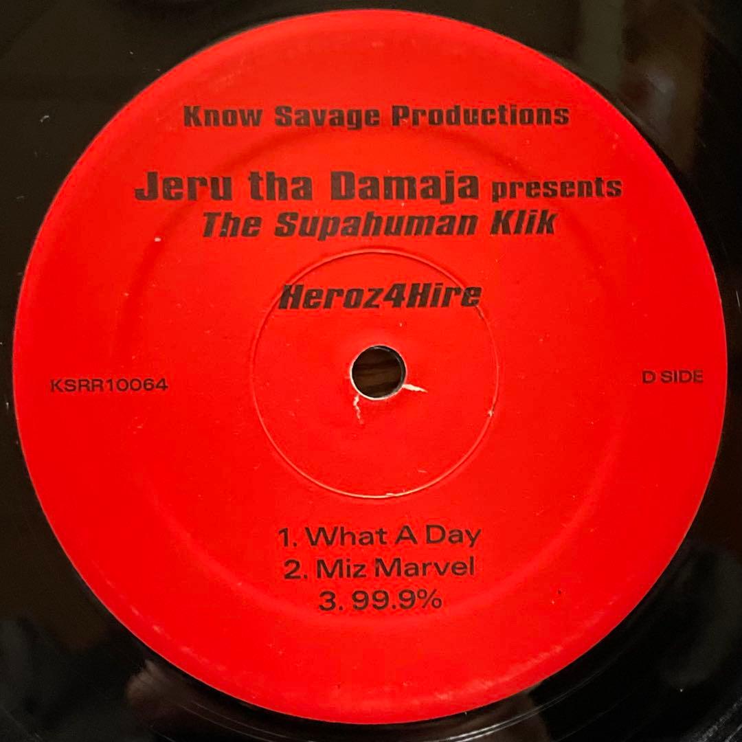Jeru The Damaja Presents The Supahuman Klik - Heroz 4 Hire 2LP Vinyl Record