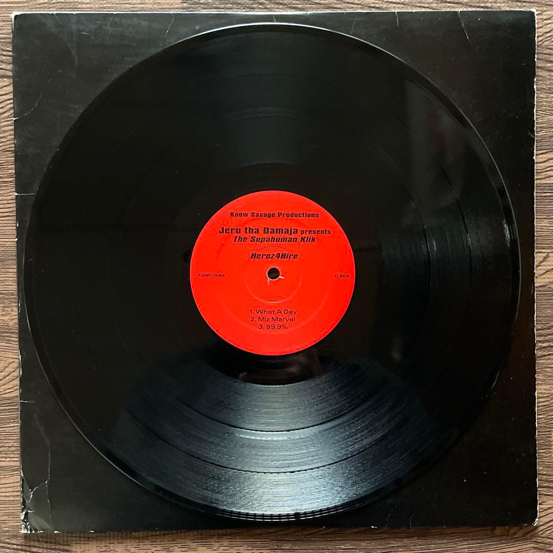 Jeru The Damaja Presents The Supahuman Klik - Heroz 4 Hire 2LP Vinyl Record