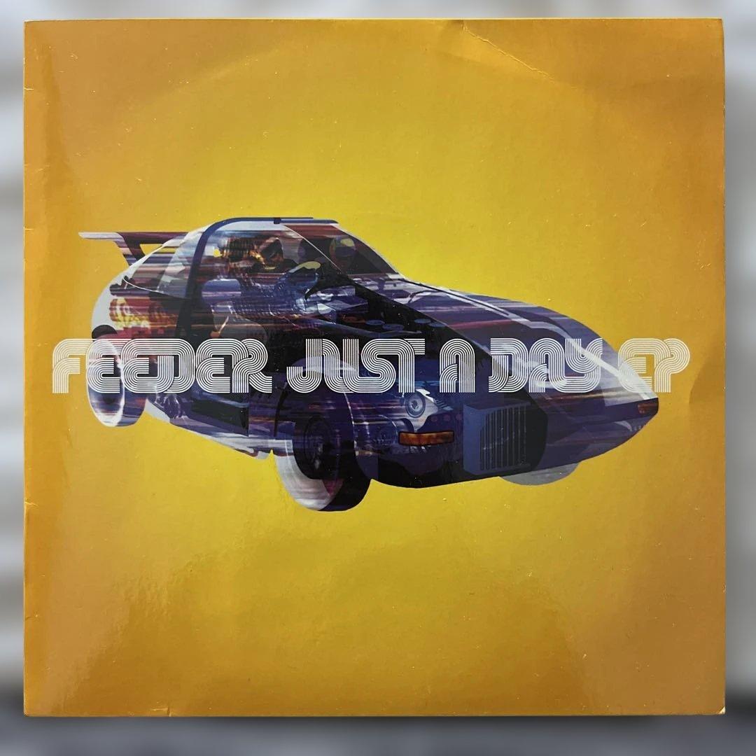 Feeder Just A Day EP 7" Orange Vinyl UK Rock Indie Alternative Record