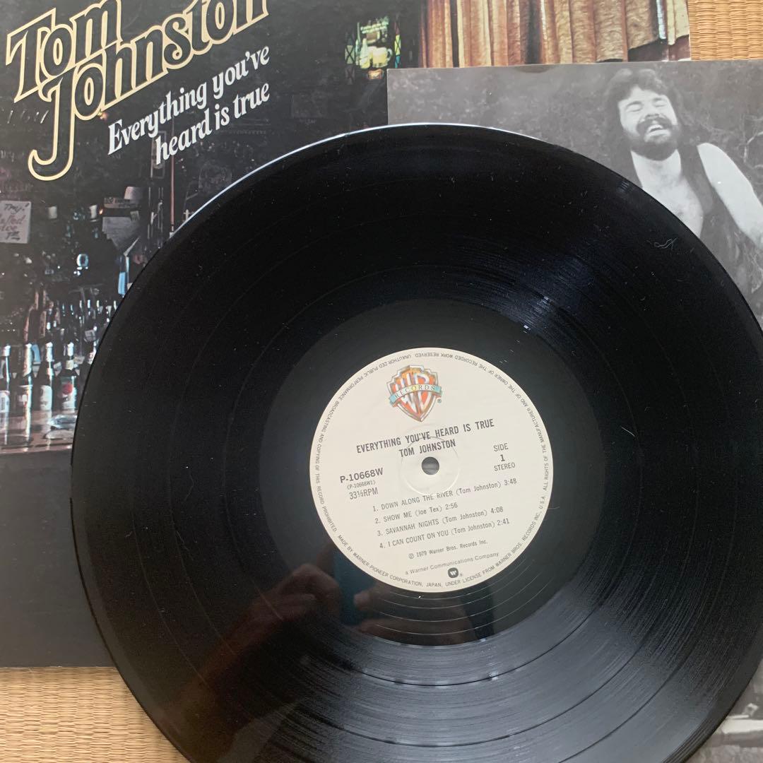 Tom Johnston Everything You've Heard Is True LP Vinyl Record 1979 Japan Pressing
