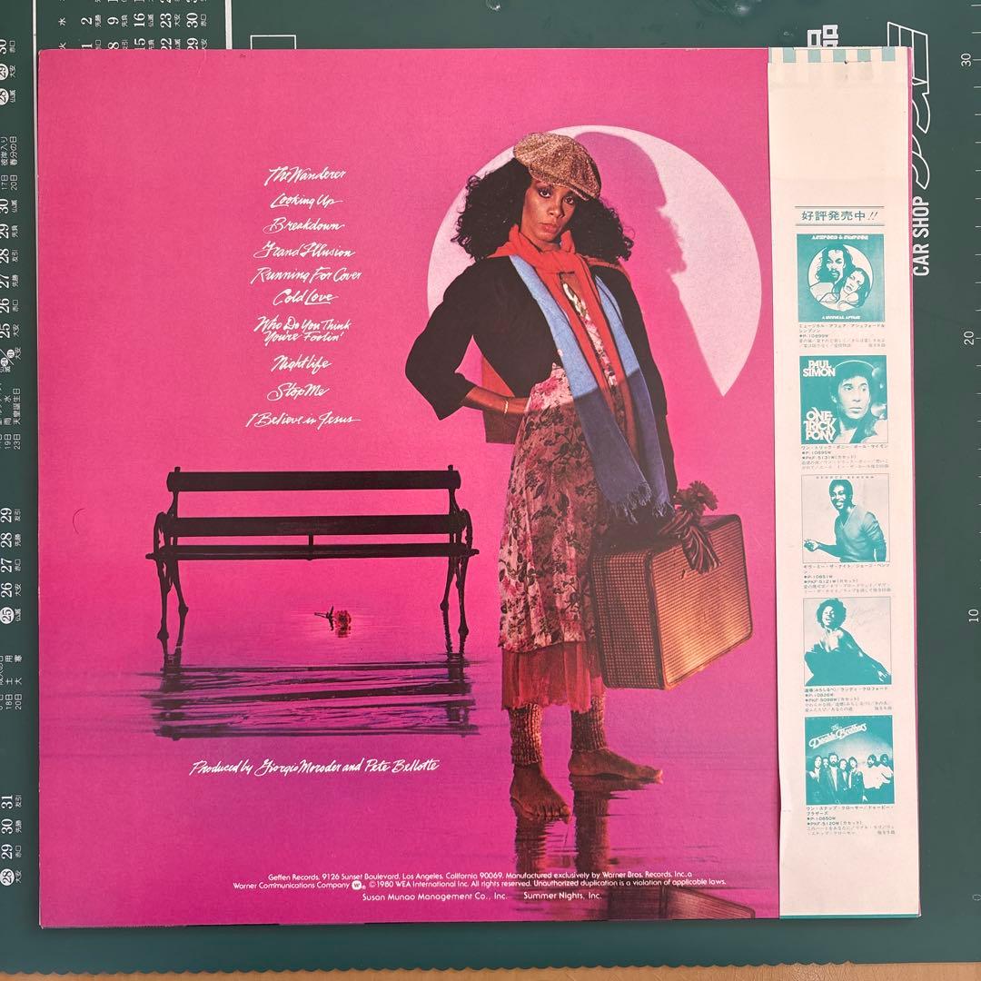 Donna Summer The Wanderer LP 1980 Japan Pressing w/ Obi Disco Pop Vinyl Record