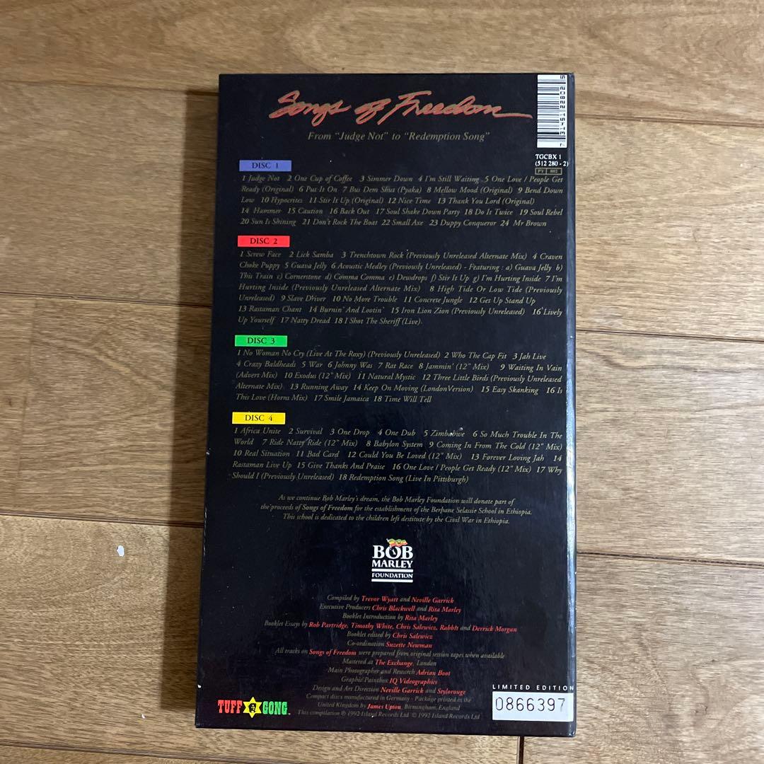 Bob Marley Songs of Freedom 4-CD Limited Edition Box Set Japan Import